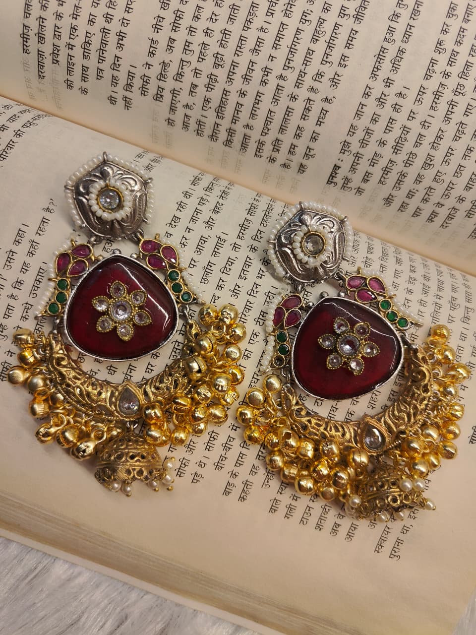 Traditional Kundan Jhumka Earrings for Women